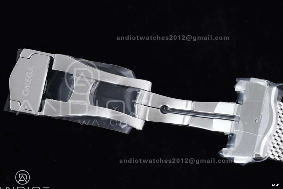 SA8806 Black Seamaster 1:1 2025 VSF Best Dial Bracelet 300 on New SS Edition Mesh 0107